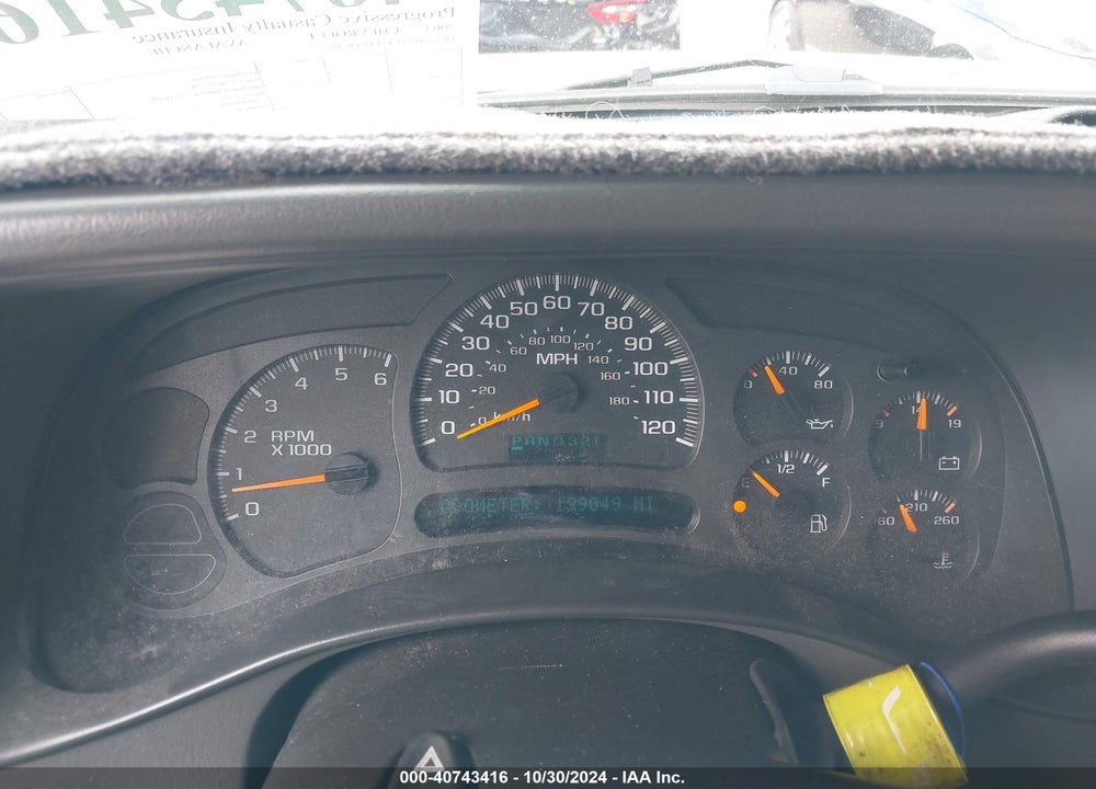 2003 CHEVROLET AVALANCHE 1500 VIN: 3GNEC13T43G262653