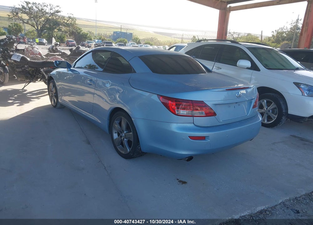 2011 LEXUS IS 350C VIN: JTHFE2C23B2506139