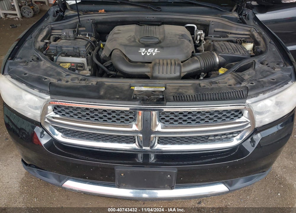 2012 DODGE DURANGO CREW VIN: 1C4RDHDG1CC181002