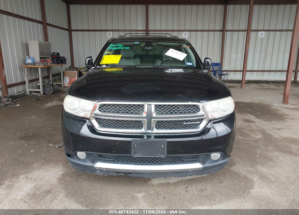 2012 DODGE DURANGO CREW VIN: 1C4RDHDG1CC181002