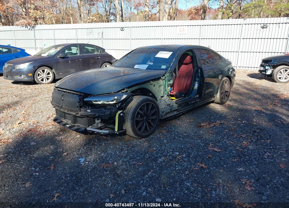 2022 BMW 430I GRAN COUPE VIN: WBA63AV06NFM74312