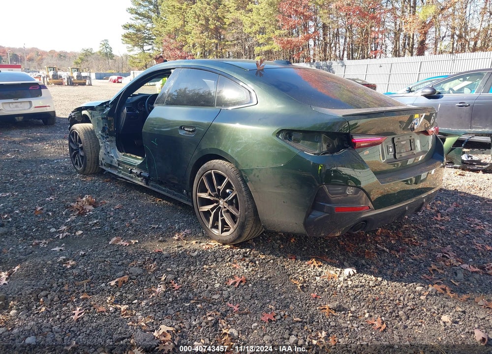 2022 BMW 430I GRAN COUPE VIN: WBA63AV06NFM74312