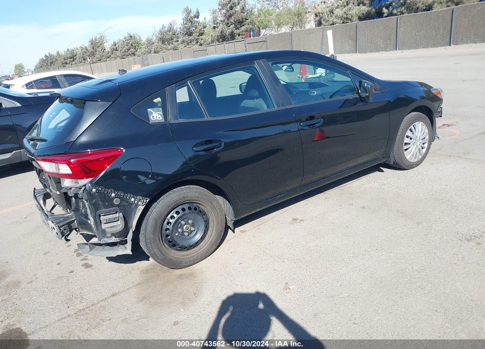 2019 SUBARU IMPREZA 2.0I VIN: 4S3GTAA62K3714776