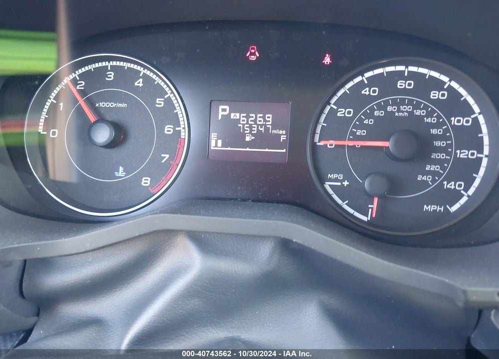 2019 SUBARU IMPREZA 2.0I VIN: 4S3GTAA62K3714776