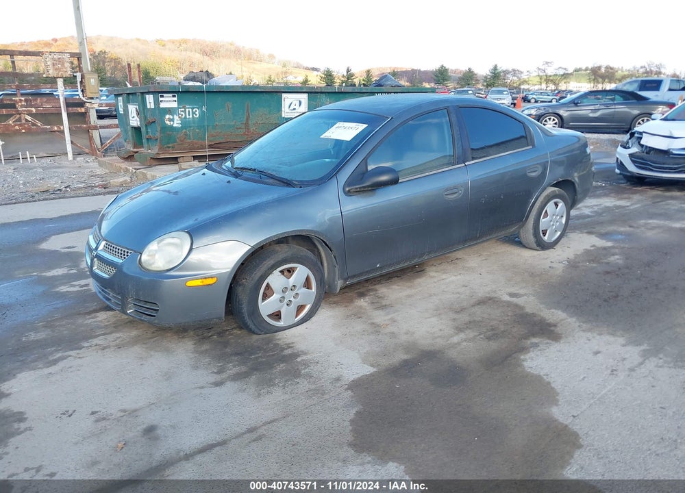 2005 DODGE NEON SE VIN: 1B3ES26C65D252706