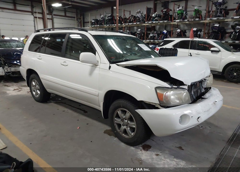 2006 TOYOTA HIGHLANDER V6 VIN: JTEEP21A960182354