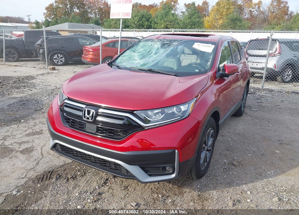 2022 HONDA CR-V AWD EX-L VIN: 7FARW2H84NE053213