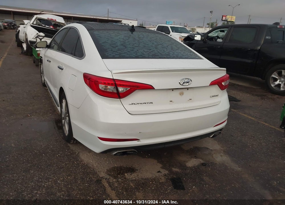 2015 HYUNDAI SONATA LIMITED VIN: 5NPE34AF6FH028565