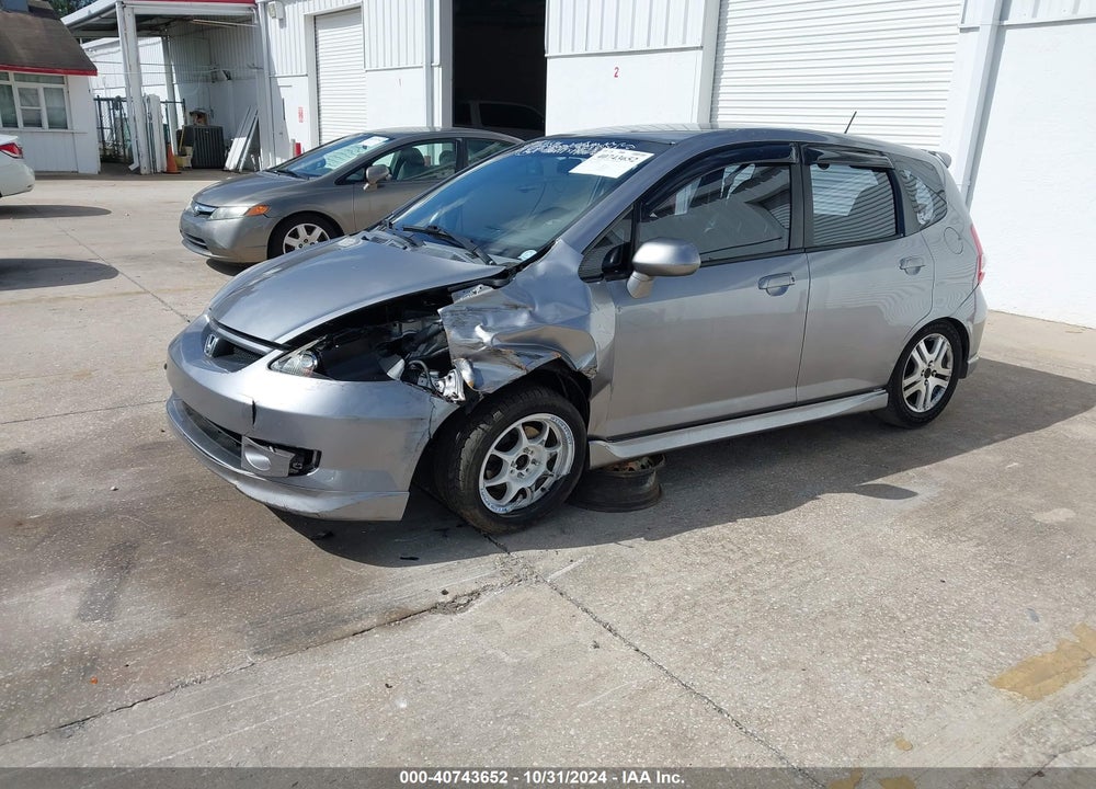 2008 HONDA FIT SPORT VIN: JHMGD376X8S009558