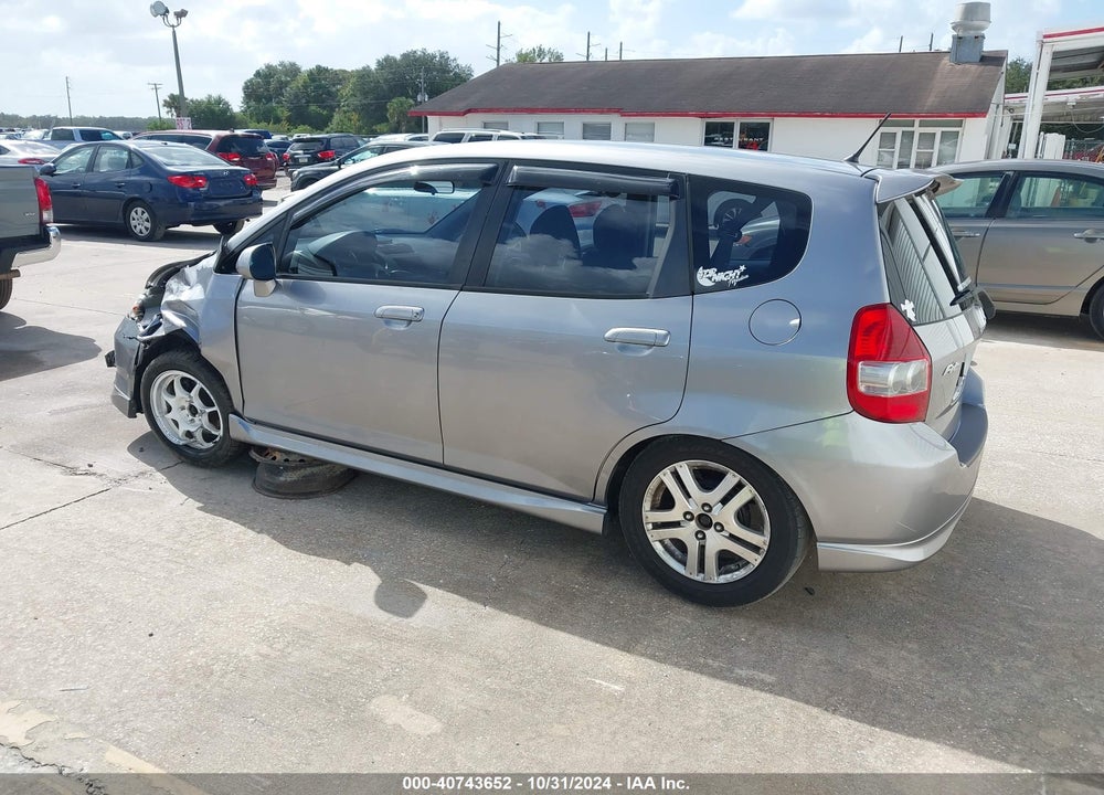 2008 HONDA FIT SPORT VIN: JHMGD376X8S009558