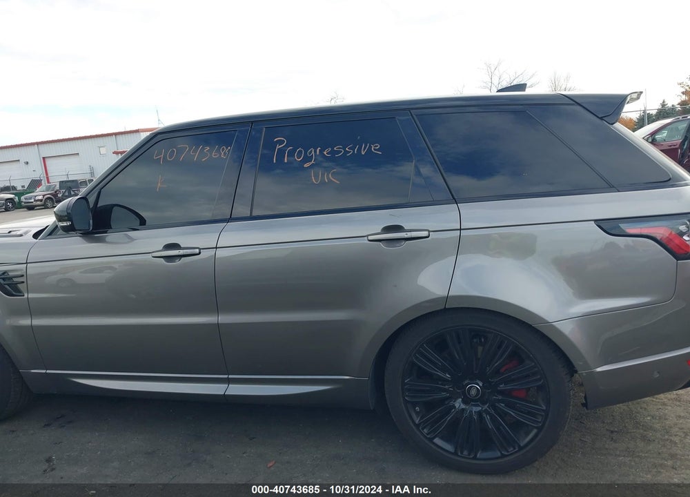 2019 LAND ROVER RANGE ROVER SPORT HSE DYNAMIC VIN: SALWV2SV7KA840878