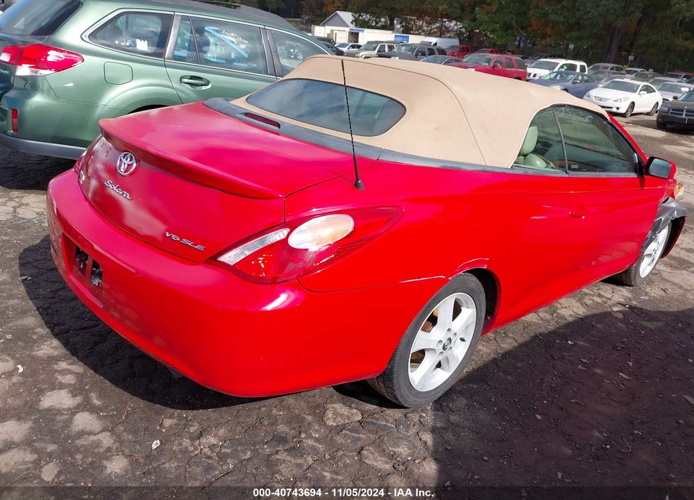 2006 TOYOTA CAMRY SOLARA SLE VIN: 4T1FA38P96U072354