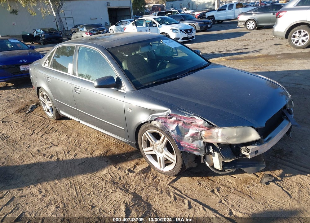 2008 AUDI A4 2.0T VIN: WAUAF78E98A116005