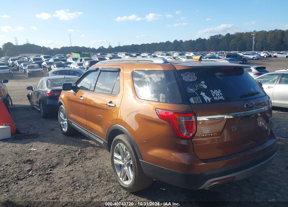 2017 FORD EXPLORER LIMITED VIN: 1FM5K7FH7HGC10163