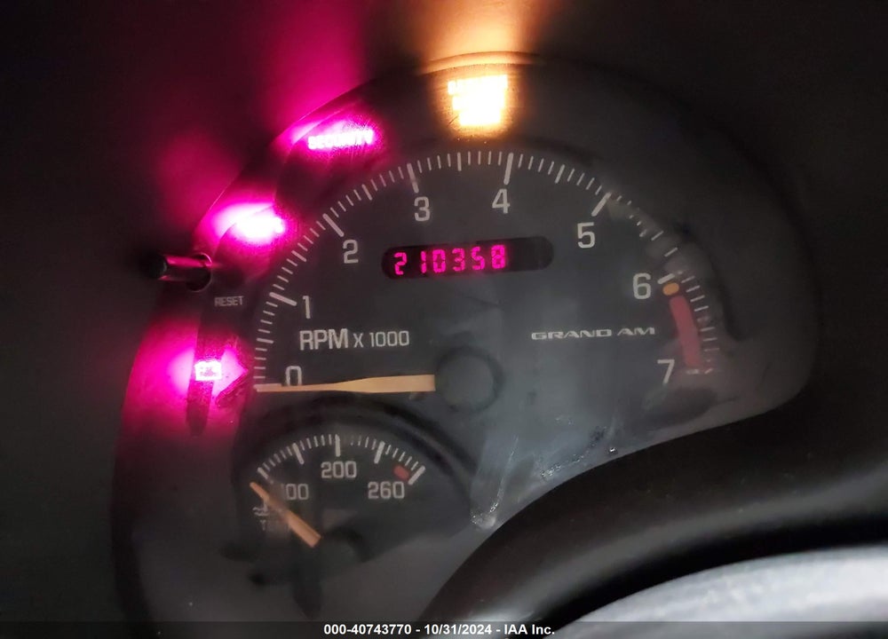 1999 PONTIAC GRAND AM GT1 VIN: 1G2NW52E1XM929471