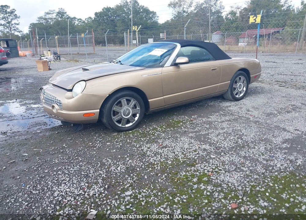 2005 FORD THUNDERBIRD 50TH ANNIVERSARY VIN: 1FAHP60A55Y105173