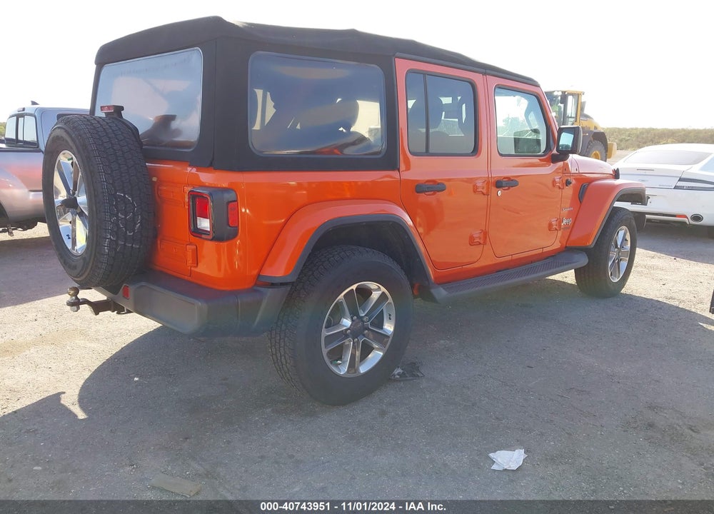 2018 ANGLER JEEP WR UNLIMITED SAHARA 4X4 VIN: 1C4HJXEG7JW292484