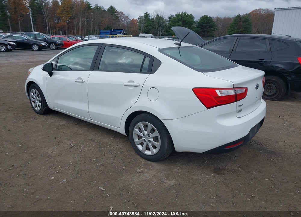2013 KIA RIO EX VIN: KNADN4A31D6243237