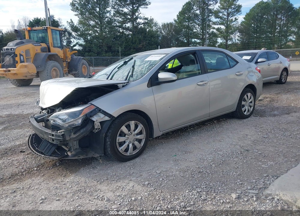 2015 TOYOTA COROLLA LE VIN: 2T1BURHEXFC323133