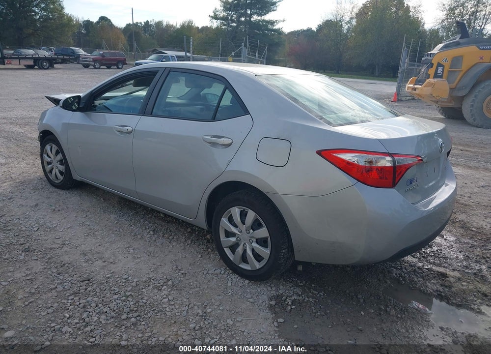 2015 TOYOTA COROLLA LE VIN: 2T1BURHEXFC323133