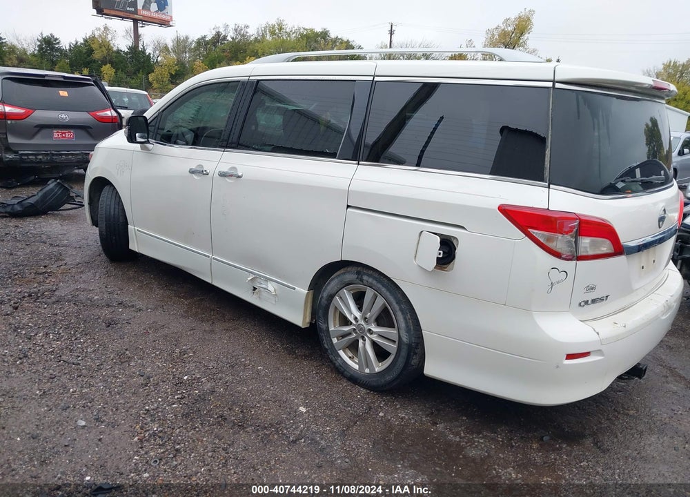 2013 NISSAN QUEST SL VIN: JN8AE2KP3D9064812