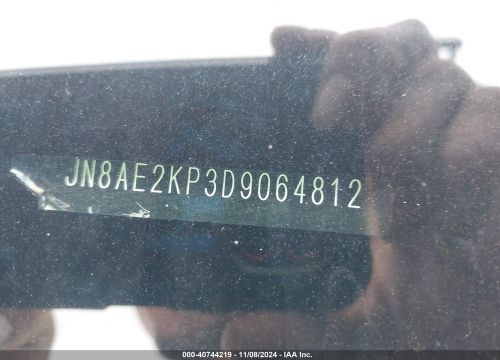 2013 NISSAN QUEST SL VIN: JN8AE2KP3D9064812