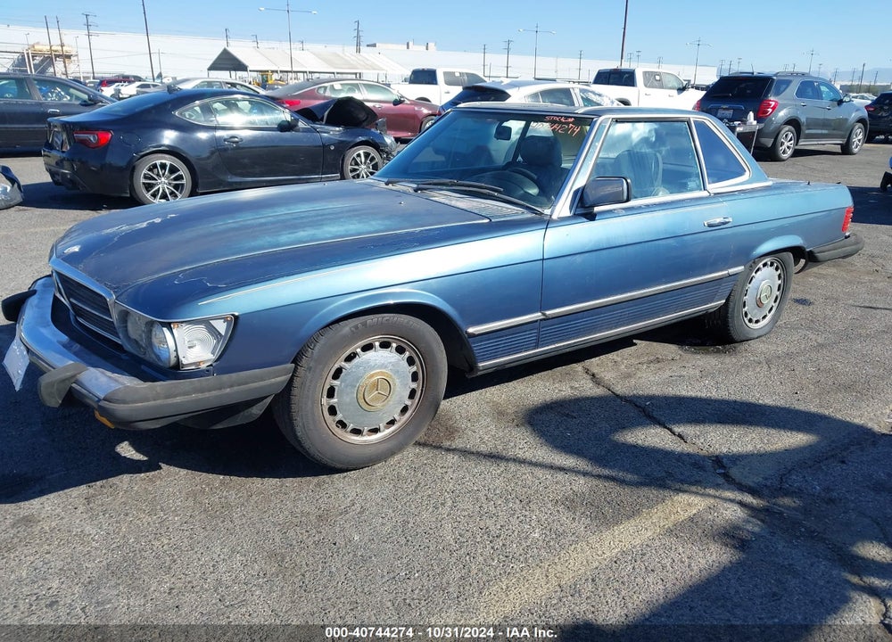 1984 MERCEDES-BENZ 380 SL VIN: WDBBA45A2EA008101