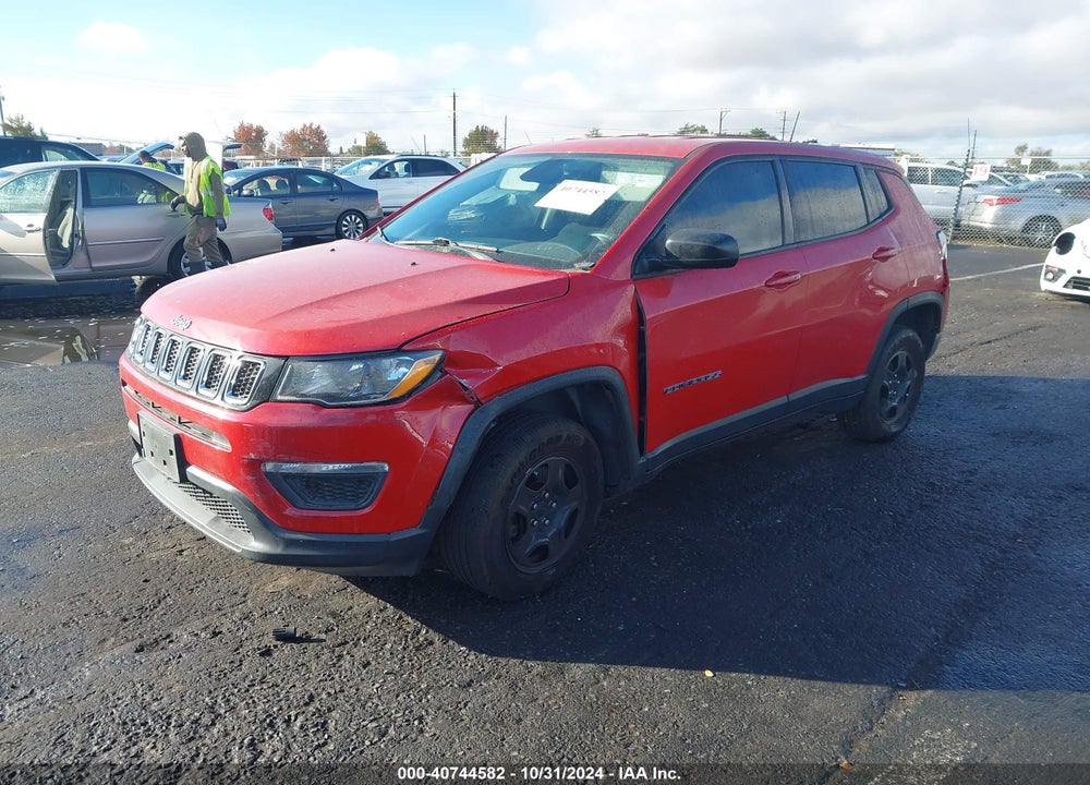 2018 JEEP COMPASS SPORT 4X4 VIN: 3C4NJDAB7JT248907