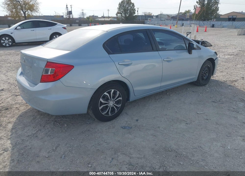 2012 HONDA CIVIC LX VIN: 19XFB2F58CE362771