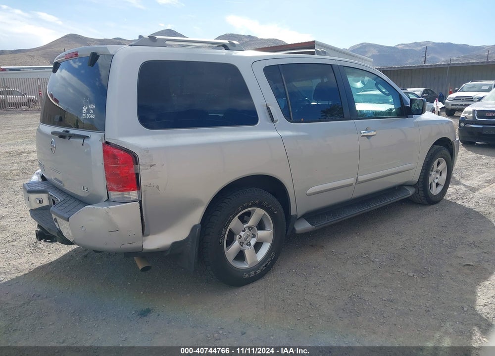 2004 NISSAN PATHFINDER ARMADA LE VIN: 5N1AA08B64N739059