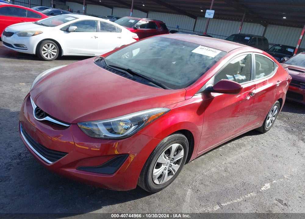2016 HYUNDAI ELANTRA SE VIN: 5NPDH4AE2GH726631