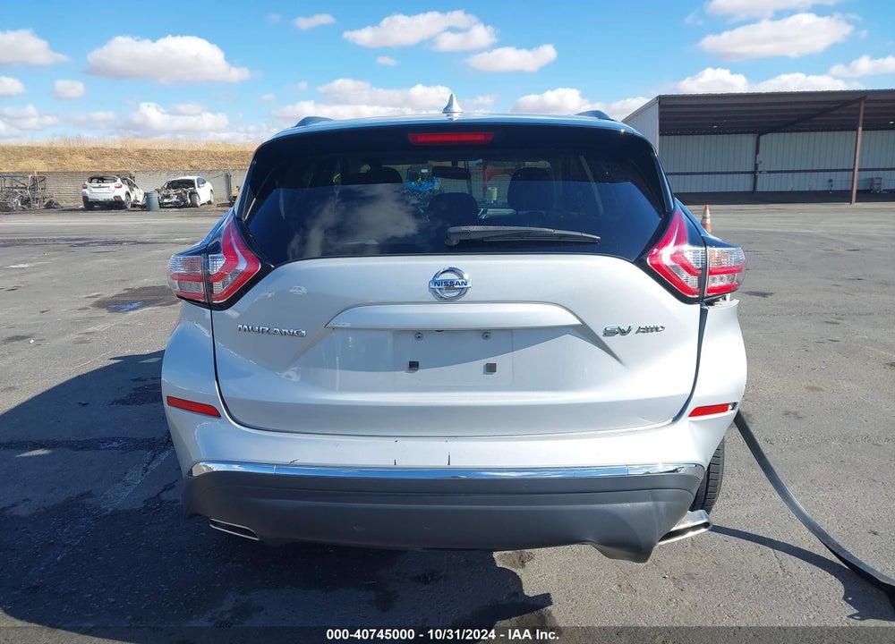 2018 NISSAN MURANO SV VIN: 5N1AZ2MH7JN120514