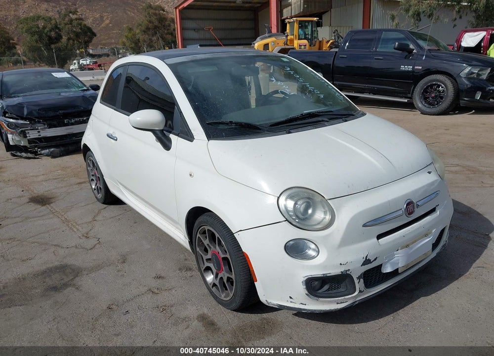 2012 FIAT 500 SPORT VIN: 3C3CFFBR5CT125839
