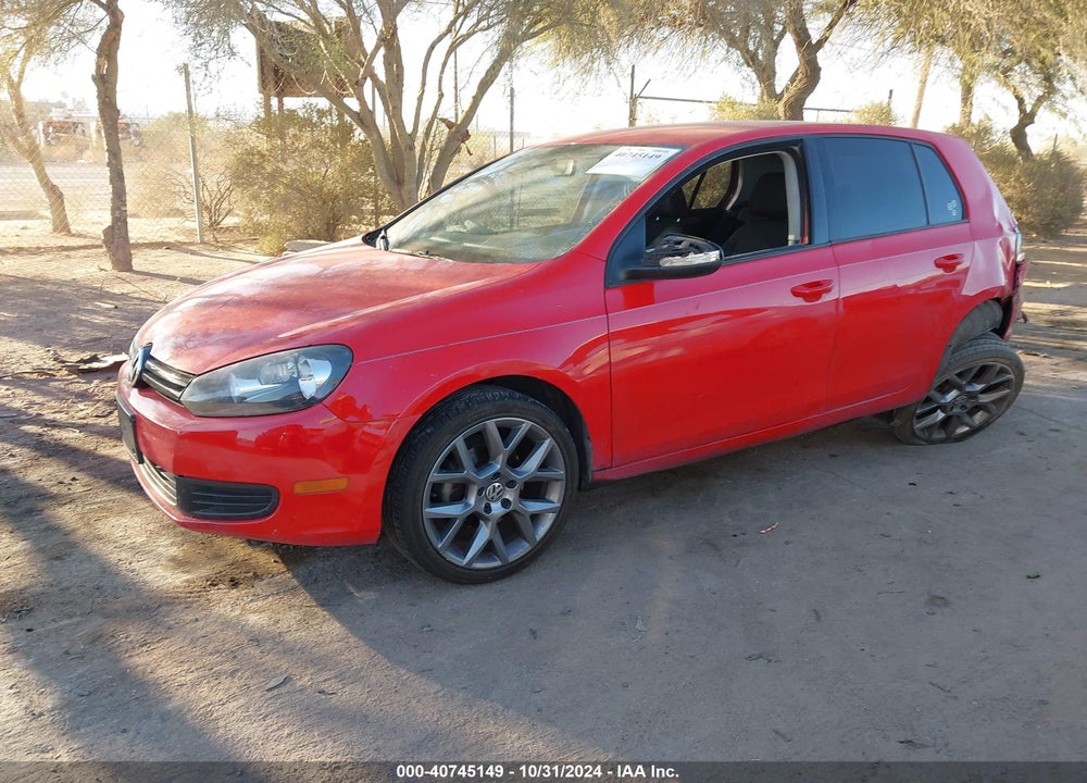 2012 VOLKSWAGEN GOLF 2.5L 4-DOOR VIN: WVWDB7AJ3CW039064