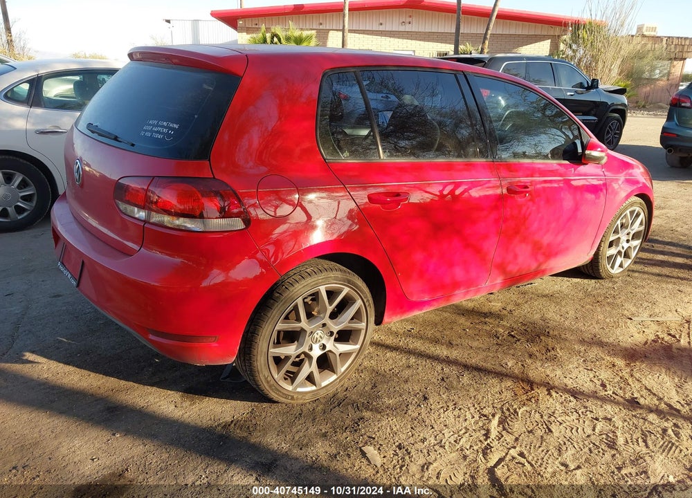 2012 VOLKSWAGEN GOLF 2.5L 4-DOOR VIN: WVWDB7AJ3CW039064