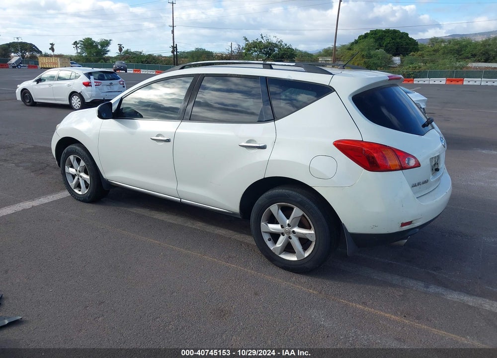 2009 NISSAN MURANO S VIN: JN8AZ18U89W003380
