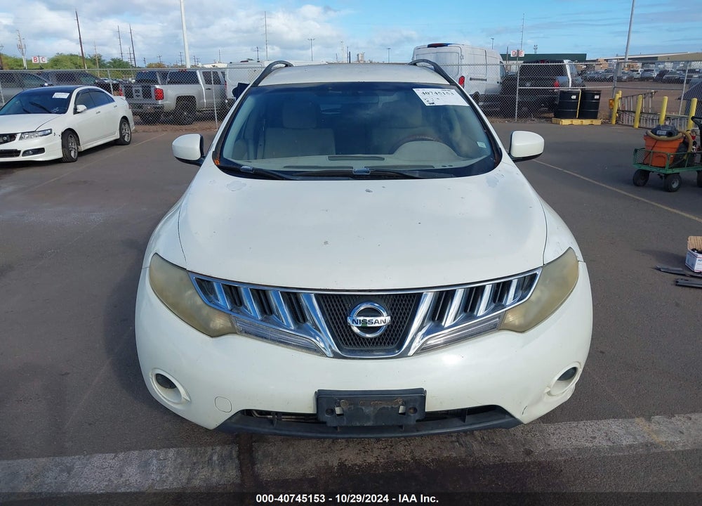2009 NISSAN MURANO S VIN: JN8AZ18U89W003380