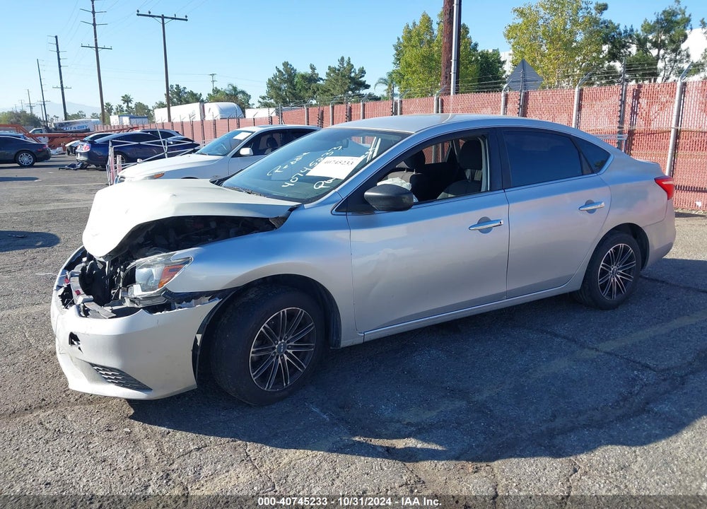 2016 NISSAN SENTRA S VIN: 3N1AB7APXGY265949