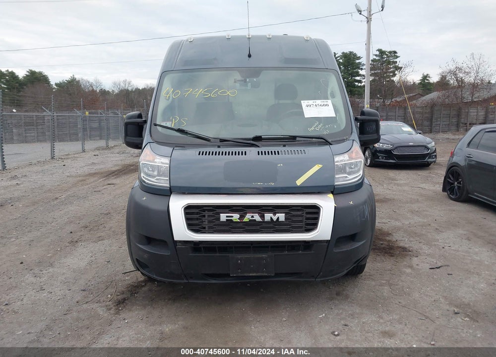 2019 RAM PROMASTER 2500 HIGH ROOF 159 WB VIN: 3C6TRVDG3KE521660