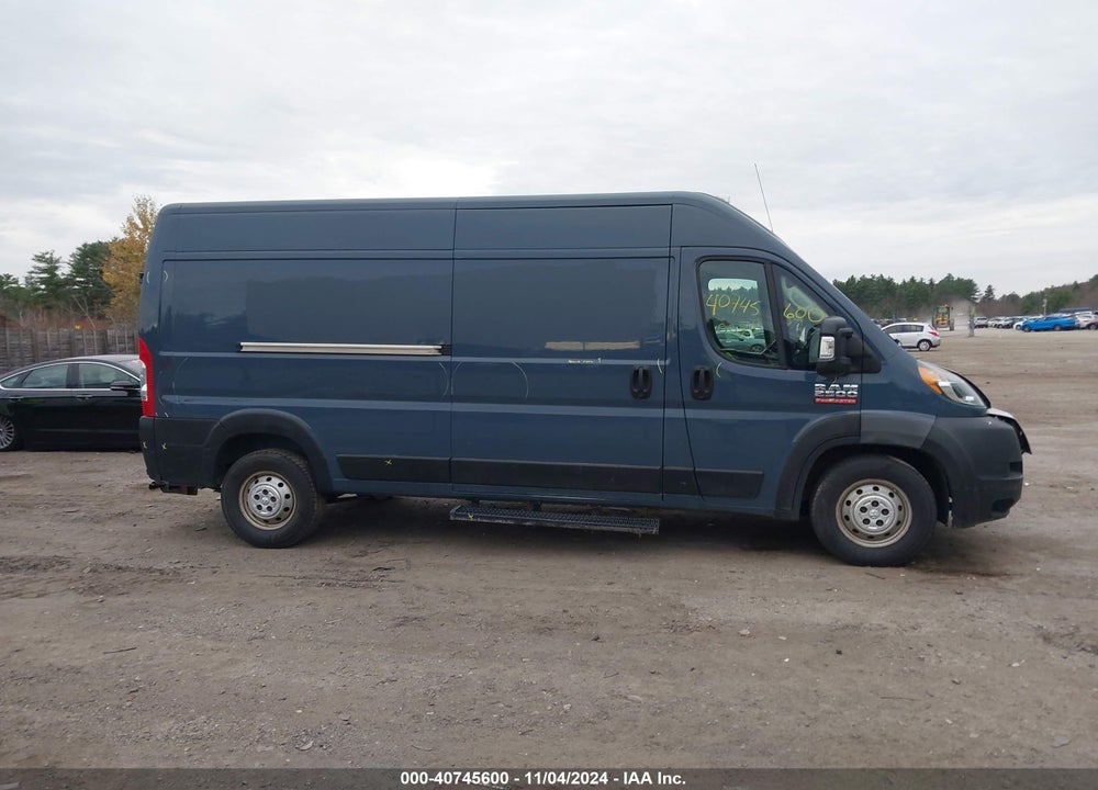 2019 RAM PROMASTER 2500 HIGH ROOF 159 WB VIN: 3C6TRVDG3KE521660