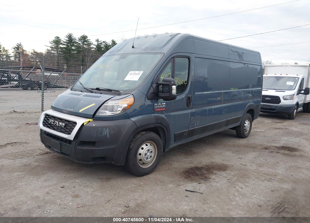 2019 RAM PROMASTER 2500 HIGH ROOF 159 WB VIN: 3C6TRVDG3KE521660
