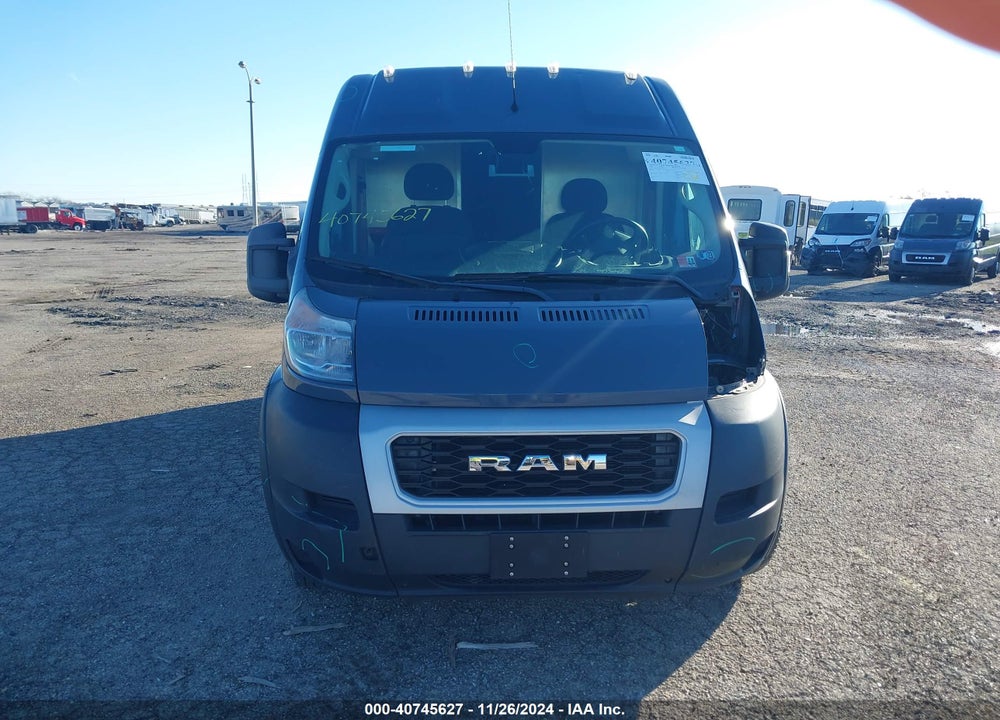 2020 RAM PROMASTER 3500 CARGO VAN HIGH ROOF 159 WB EXT VIN: 3C6URVJG8LE117179