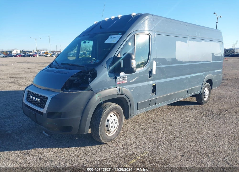 2020 RAM PROMASTER 3500 CARGO VAN HIGH ROOF 159 WB EXT VIN: 3C6URVJG8LE117179