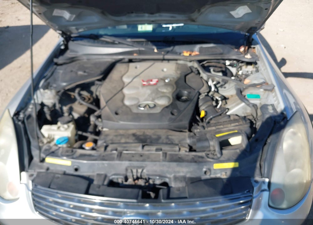 2003 INFINITI G35 BASE W/LEATHER VIN: JNKCV54E63M209921