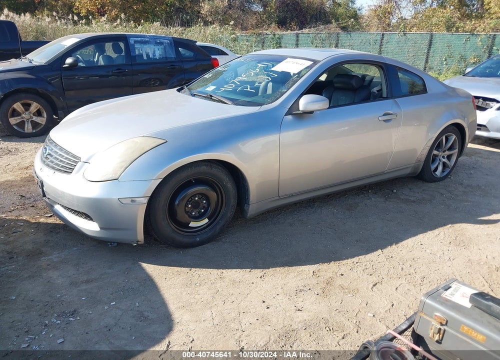 2003 INFINITI G35 BASE W/LEATHER VIN: JNKCV54E63M209921