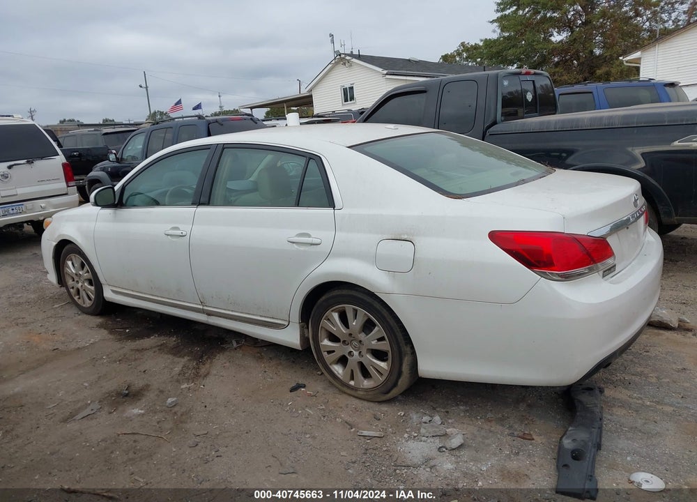 2011 TOYOTA AVALON VIN: 4T1BK3DB1BU406229