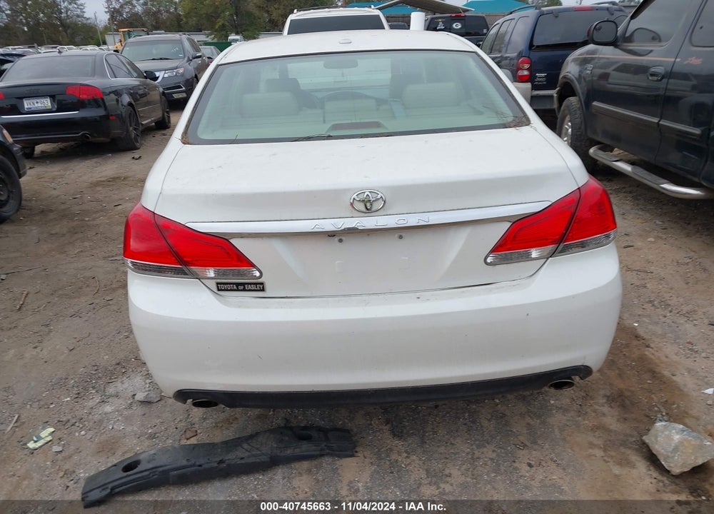 2011 TOYOTA AVALON VIN: 4T1BK3DB1BU406229