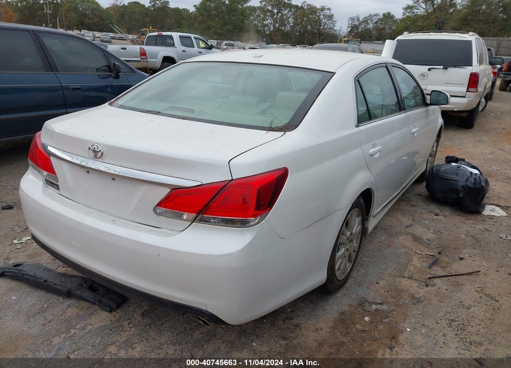 2011 TOYOTA AVALON VIN: 4T1BK3DB1BU406229