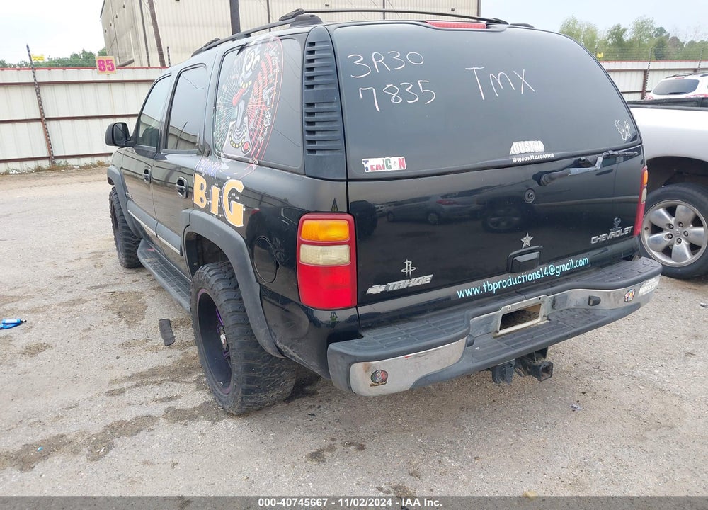 2003 CHEVROLET TAHOE LT VIN: 1GNEC13Z03R307835
