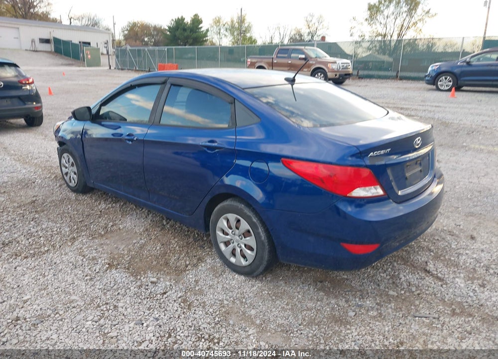 2016 HYUNDAI ACCENT VIN: KMHCT4AE5GU120803